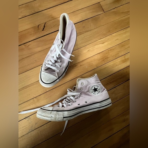 Converse Chuck Taylor All Star Hi-tops Violet Purple Platform Shoes - Picture 1 of 7